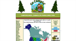 Desktop Screenshot of campgroundsontheweb.com